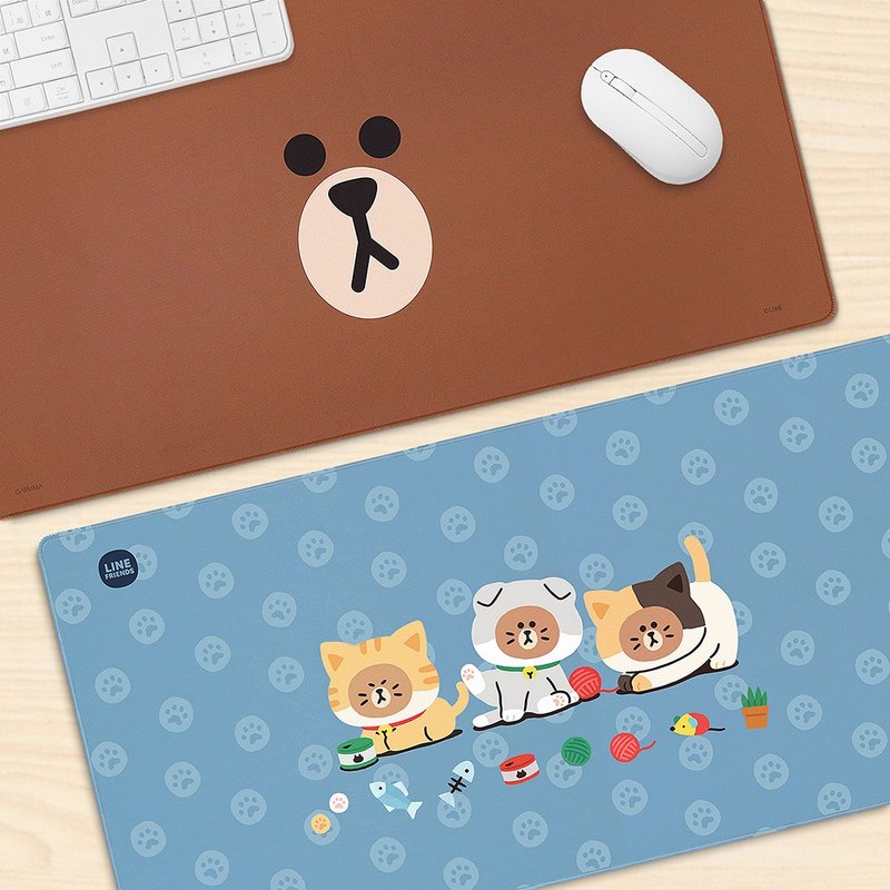 GARMMA LINE FRIENDS Desk Pad Mouse Pad - แผ่นรองเมาส์ - วัสดุอื่นๆ 