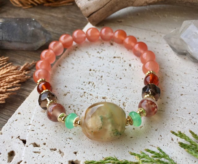 2023 Lucky Sakura Cherry Blossom Jade Bracelet Red Green Color -  Canada