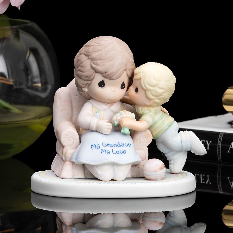 American Precious Moments water drop doll 2008 grows with you and gives my love to grandma doll - ของวางตกแต่ง - เครื่องลายคราม 