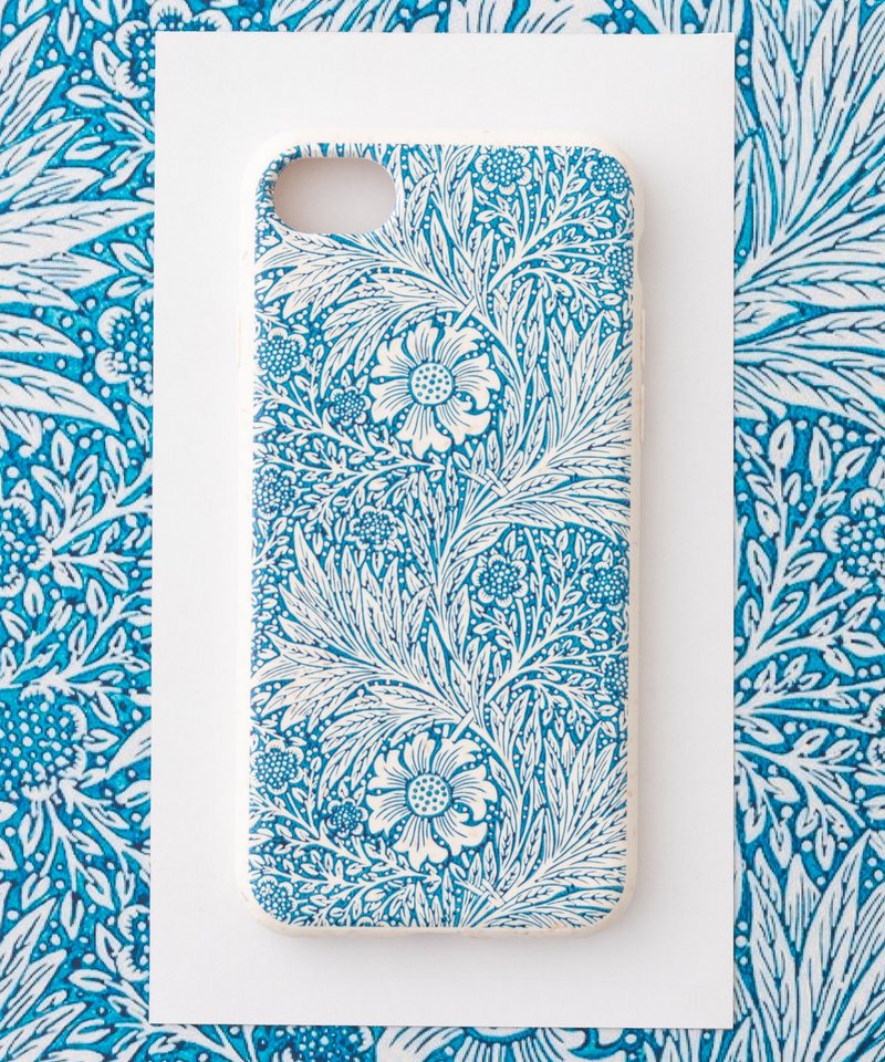 威廉莫里斯設計iPhone SE/7/8PBAT生物可分解環保手機殼 湛藍 - 手機殼/手機套 - 環保材質 多色