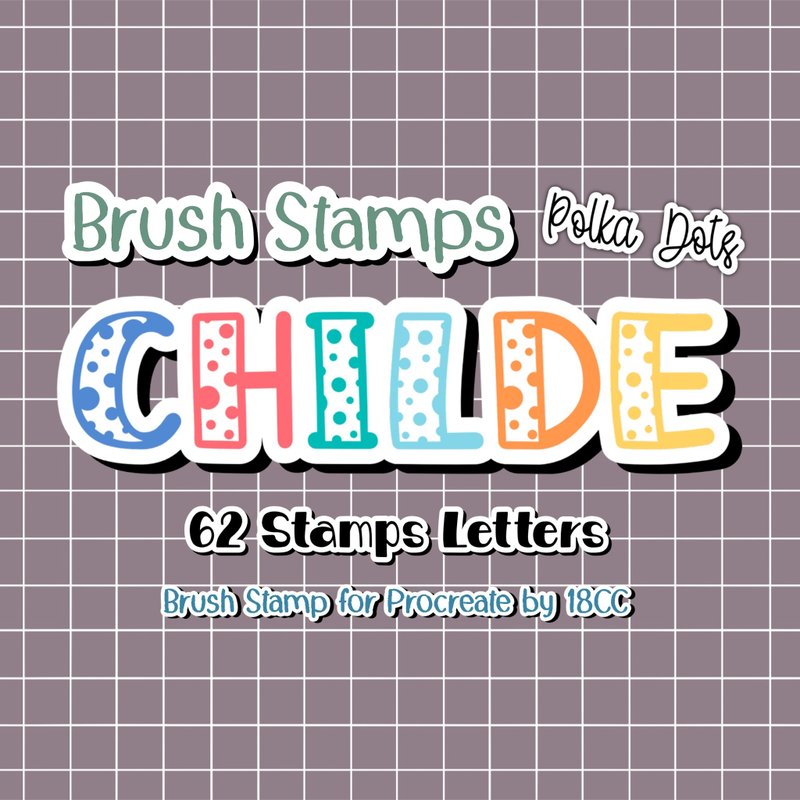 Childe Polka Dots for Procreate - 其他數位商品 - 其他材質 