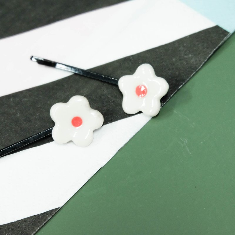 Flower hair clip - Headbands - Pottery White