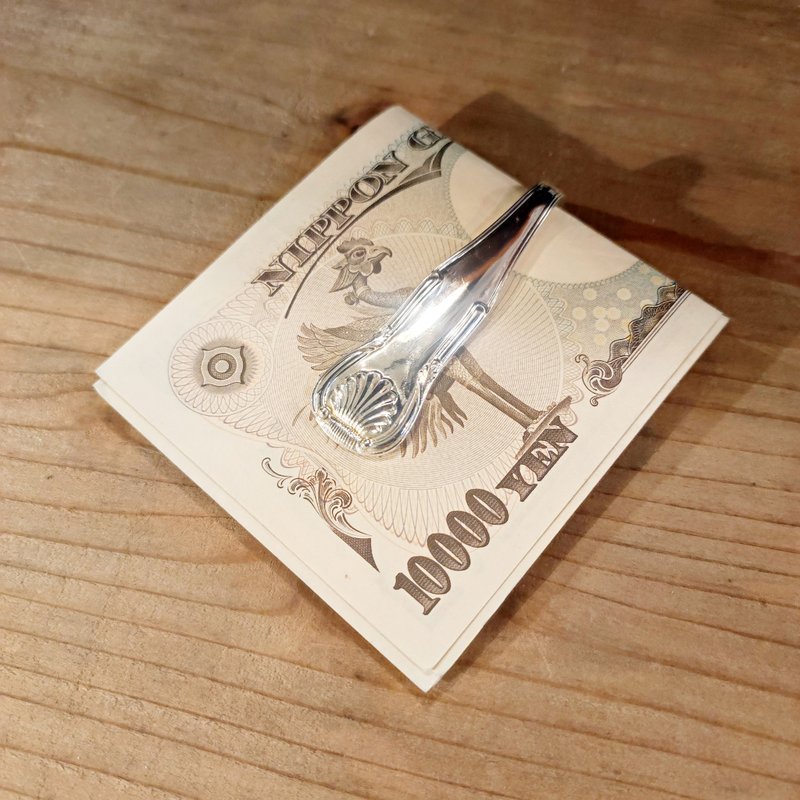 Beautiful voluminous American antique Silver fork remake money clip_0828 - อื่นๆ - เงินแท้ สีเงิน