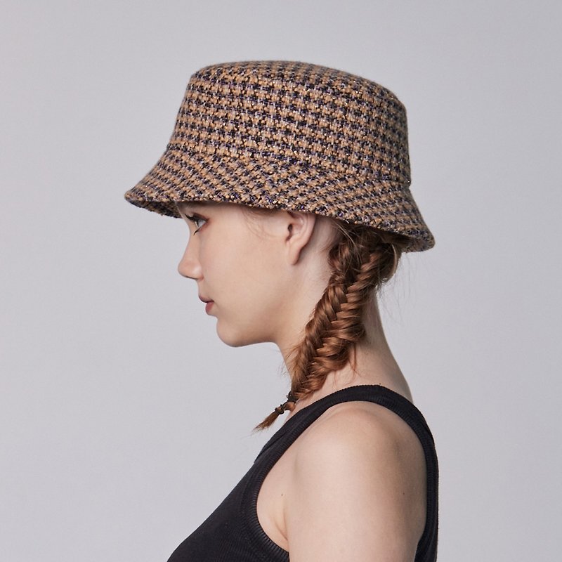 Elizabeth by Crystal Lee - Juliet Bucket Hat - Brown - Hats & Caps - Wool Khaki