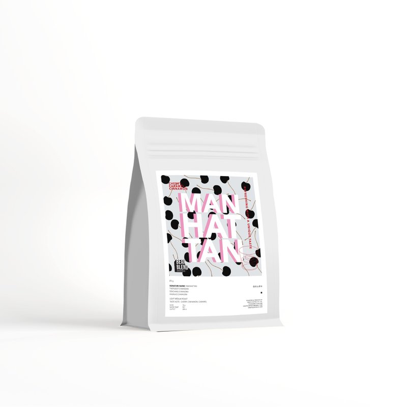 GRAPH | เมล็ดกาแฟ SIGNATURE BLEND - COCKTAIL PARTY SET - MANHATTAN 500g. - กาแฟ - วัสดุอื่นๆ สีเงิน