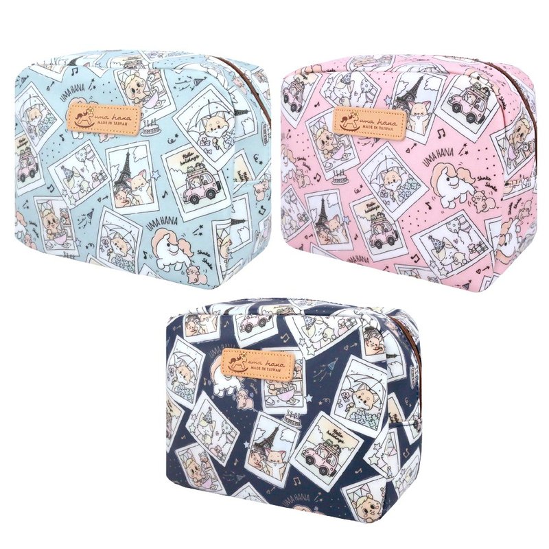 Made in Taiwan, travel universal storage cosmetic bag, waterproof square cosmetic bag - กระเป๋าเครื่องสำอาง - วัสดุกันนำ้ 