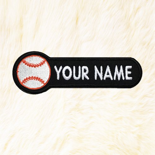 24PlanetsStudio Baseball Personalized Iron on Patch Your Name Your Text Buy 3 Get 1 Free
