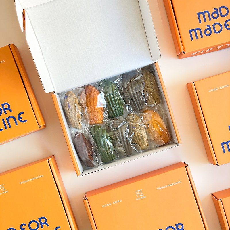 /delivery/ Madeleine gift box (6 pieces) - เค้กและของหวาน - อาหารสด หลากหลายสี