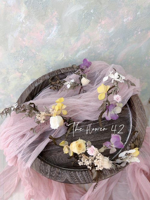 The flower 42 | The flower 42 | 手作乾燥花與不凋花花飾/婚紗配件/新娘頭花排