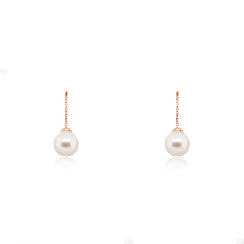 Classic Pearl Thread Earring - ต่างหู - เงินแท้ สีใส