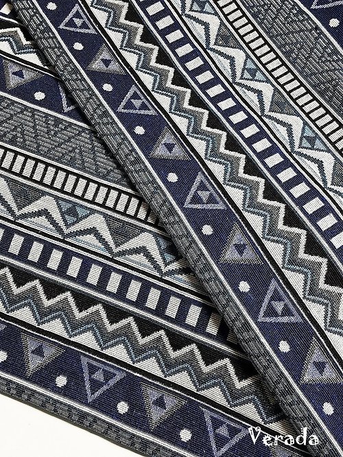 pikalda Indigo Blue Tribal Fabric Thai Woven Fabric Craft Supplies Textile 1/2 yard