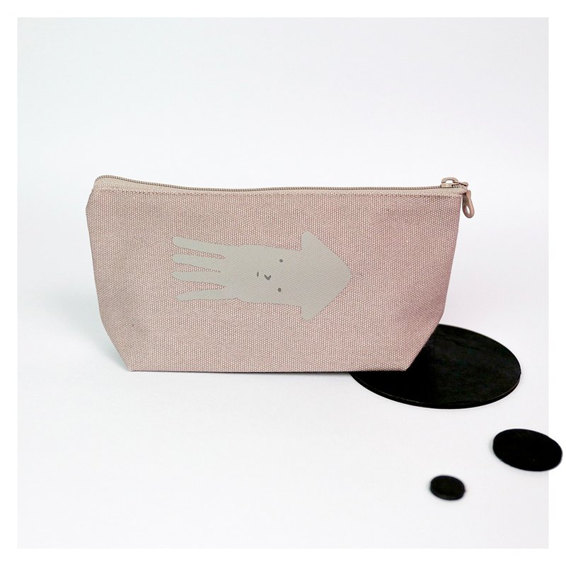 Full belly ink squid pencil case - Pencil Cases - Cotton & Hemp Pink