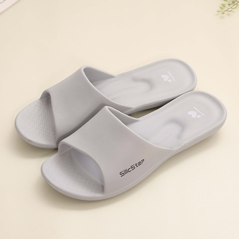 【維諾妮卡】SilicStep 矽晶減塑簡約室內拖鞋-米灰 德國iF設計獎 - 拖鞋 - 塑膠 粉紅色