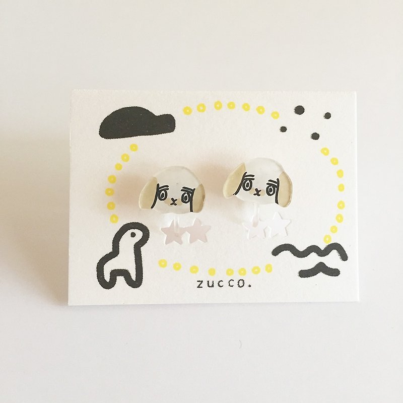 Rabbit Non Hole Pierce - Earrings & Clip-ons - Plastic 