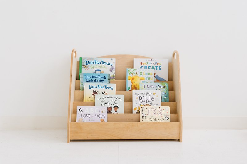 Montessori bookshelf - Nursery furniture, Wood Toddler Bookcase - 兒童家具/傢俬 - 防水材質 透明