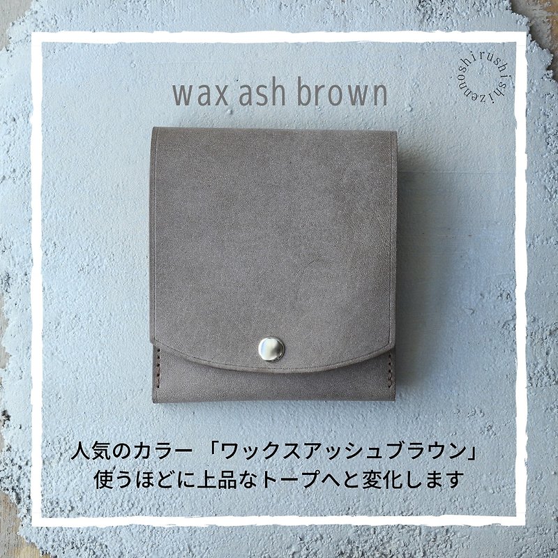 moneyclip folder bi-fold leather wallet - Wallets - Genuine Leather Gray