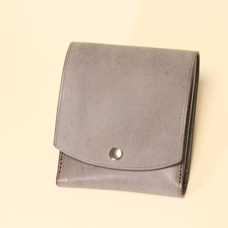 moneyclip folder 二つ折りの革財布 - 皮夾/長短夾/錢包 - 真皮 黑色