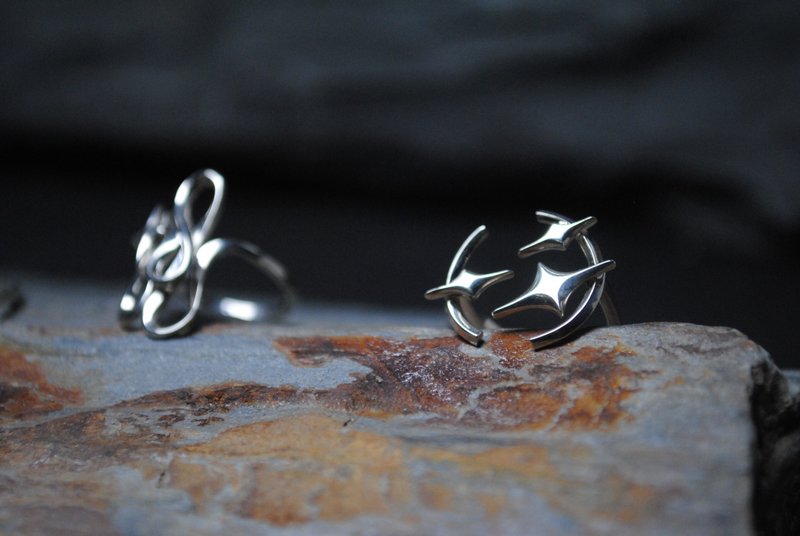 W3=U/Handmade silver jewelry/Ring/Shooting Star - General Rings - Sterling Silver Silver