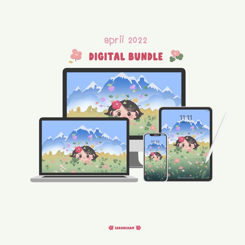 BUNDLE | APRIL 2022 - 電子似顏繪/繪畫/插畫 - 其他材質 