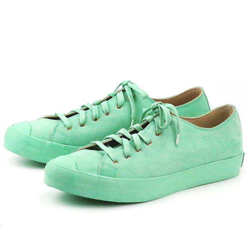 Leather sneakers EYE M1154C Mint - Men's Casual Shoes - Genuine Leather Green