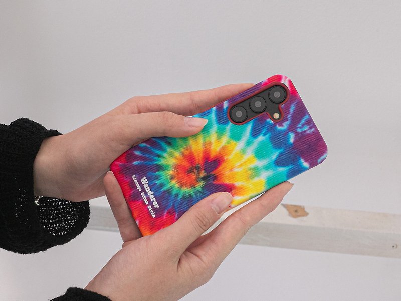 Tie Dye - Rainbow Design Fabric Oxford Case for iPhone and Galaxy - อุปกรณ์เสริมอื่น ๆ - ผ้าฝ้าย/ผ้าลินิน หลากหลายสี