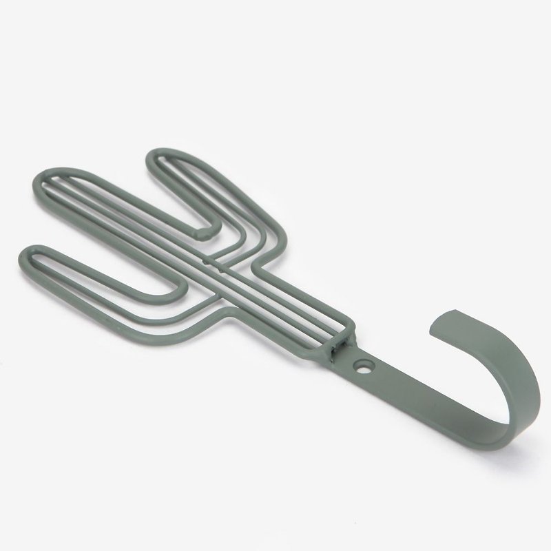 Dailylike French coat hook (single) Cactus 2, E2D47944 - Hangers & Hooks - Other Metals Green