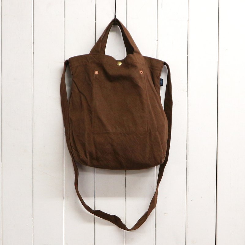 Tote Bag S (VC-1) [2024 Fall/Winter Limited Color: Chocolate] - กระเป๋าถือ - ผ้าฝ้าย/ผ้าลินิน สีนำ้ตาล