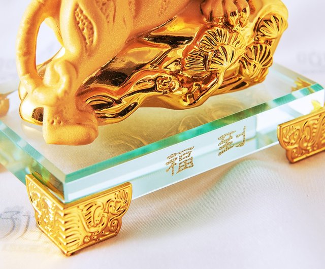 お宅を安定させ、金運引き寄せのゴールド虎爺の飾り(開眼供養 お宅を安定させ、金運引き寄せのゴールド虎爺の飾り(開眼供養