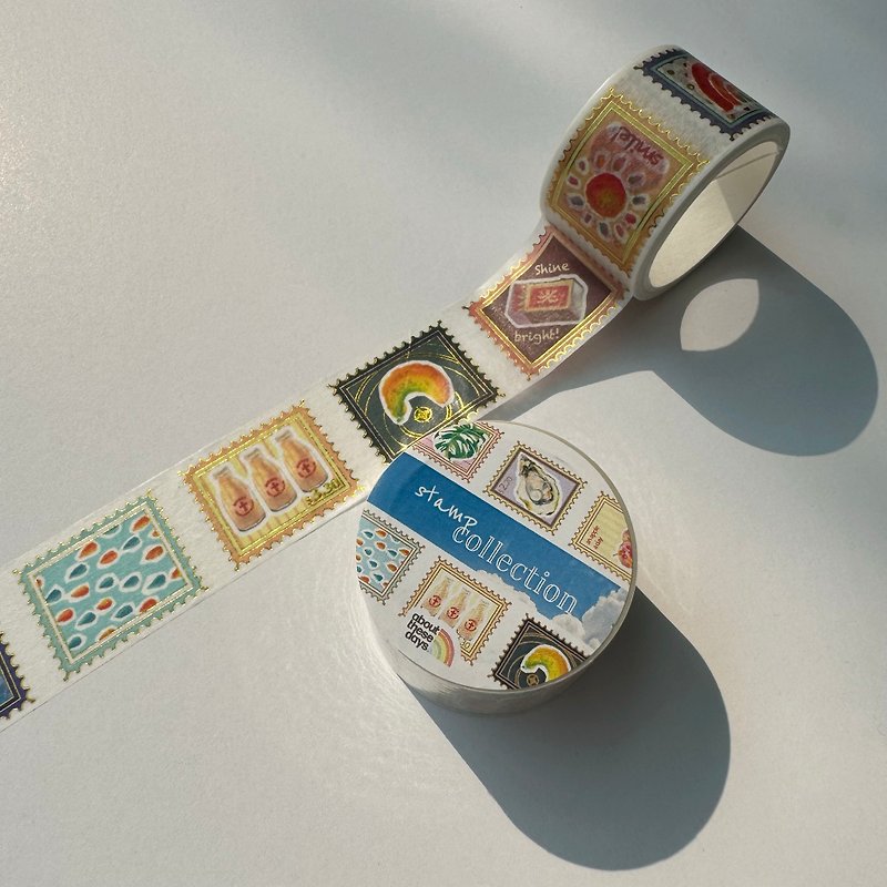 【Washi Tape】Stamp Collection - มาสกิ้งเทป - กระดาษ หลากหลายสี