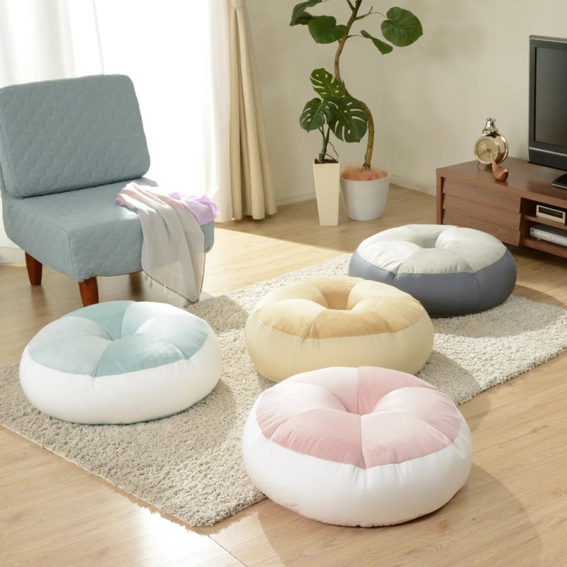 【CELLUTANE】A958 donut lazy seat cushion is authorized for sale in Japan - Chairs & Sofas - Cotton & Hemp White