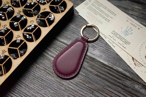 IPPI手作革物 造型悠遊卡 晶片吊飾－鑰匙圈B款－紫色