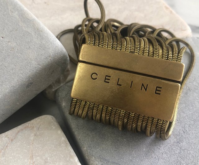 日本直送 名牌中古包 】CELINE セリーヌ ブランドロゴ ブレスレット ゴールド vintage ヴィンテージ オールド yj66hd -  ショップ VintageShop solo ブレスレット - Pinkoi