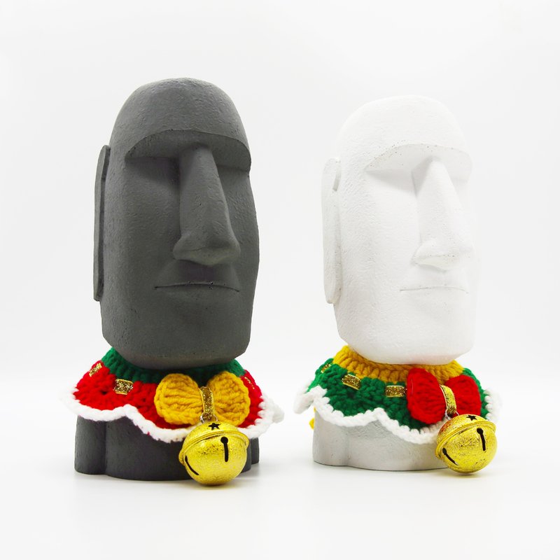 New Year's Limited Edition I HUGE Moai Aroma Stone I HUGE Moai Aroma Stone I Comes with Essential Oil - Fragrances - Cement Gray