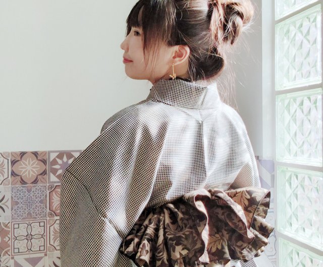 大人兵児帯【ブラックリリー】 大人の兵児帯 大人兵児帯