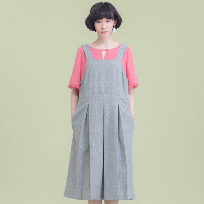 Miss Potter vest dress crease - square Notes - One Piece Dresses - Other Materials Gray