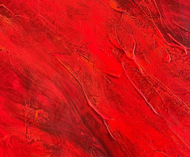 抽象アクリル画 赤と白の表現 Amazon.co.jp: 現代の抽象絵画赤いキャンバス絵画ジオメトリ抽象