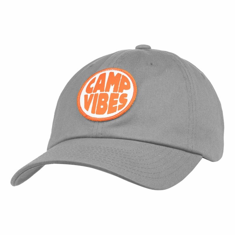 POLER CAMP VIBES PATCH DAD HAT 鴨舌帽 老帽 灰色 - 帽子 - 其他材質 灰色