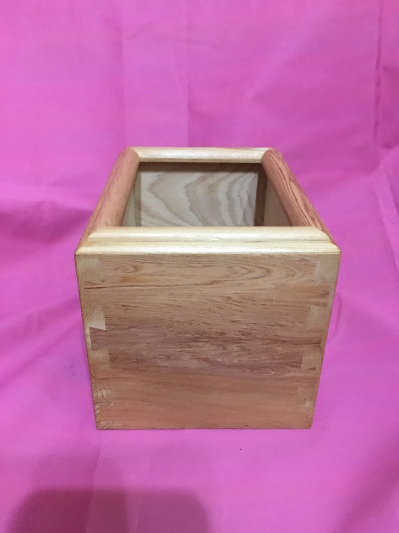 Taiwan cypress flashing paper box Taiwan cypress surface paper box 15*12*12cm will have less panel with the paper - Tissue Boxes - Wood 