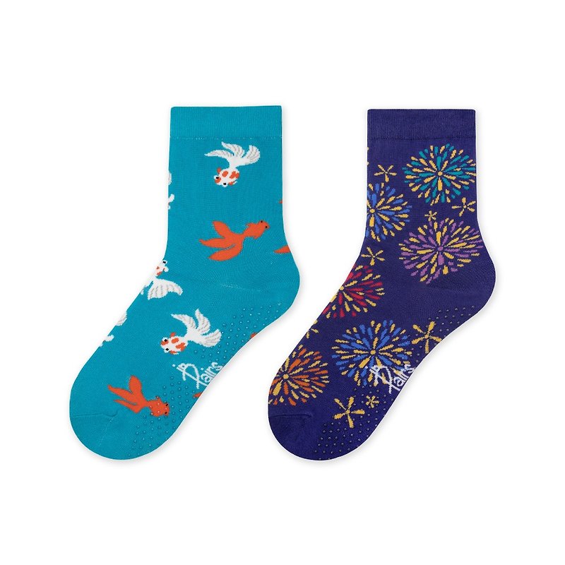【in Pairs】Goldfish | Child socks - Socks - Cotton & Hemp Multicolor