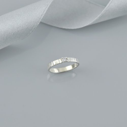 GreenRock Jewelry CZ木紋尾戒 925純銀 戒指