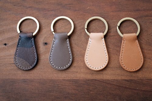 寓吉 Leather Craft 【寓吉】圓潤手縫 鑰匙圈/強力磁鐵版 /義大利植鞣革