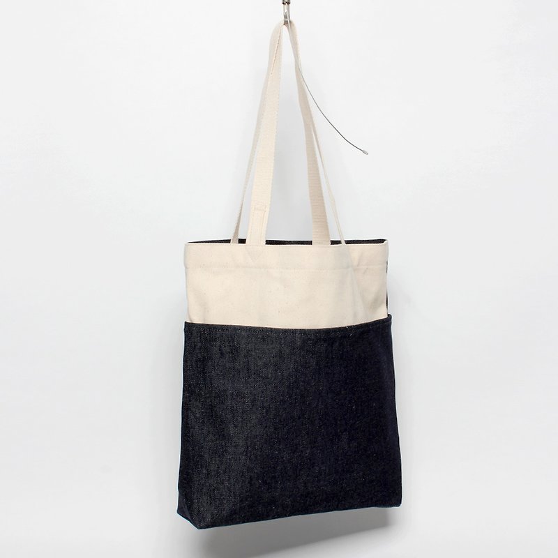 Five compartment bags, canvas bag, very easy to use - Messenger Bags & Sling Bags - Cotton & Hemp Blue