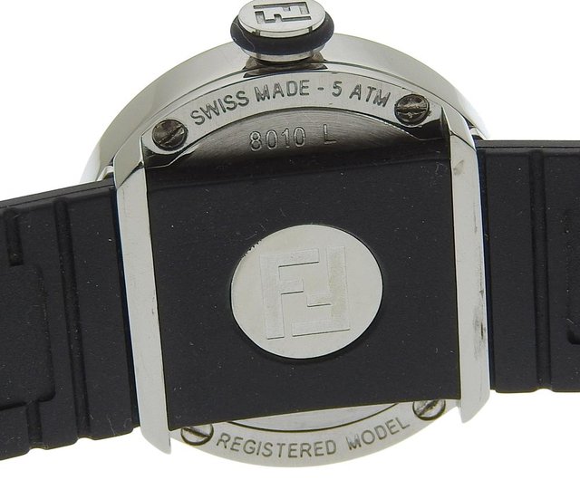 日本直送】フェンディFENDI ブースラ腕時計8010L SS × ラバーシルバー