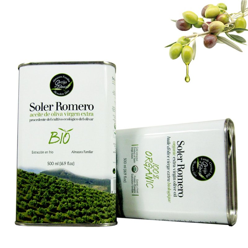 【莎蘿瑪】西班牙有機冷壓初榨橄欖油-500ml (鐵罐) | 露營好攜帶 - 其他 - 其他金屬 綠色