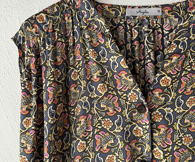 オーダーメイドシリーズ・小ぶりラウンドネックダブルタイワンピース