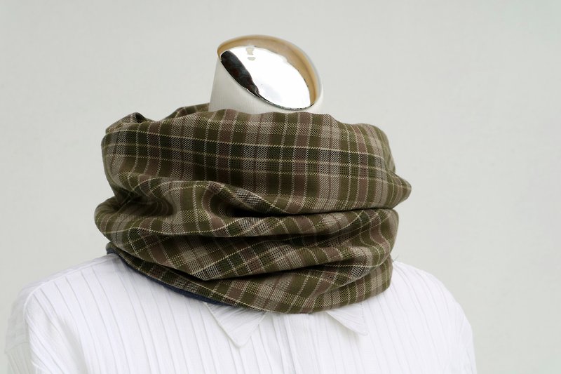 保暖圍脖 短圍巾 頸套 雙面雙色 男女均適用 *SK* - 圍巾/披肩 - 羊毛 綠色