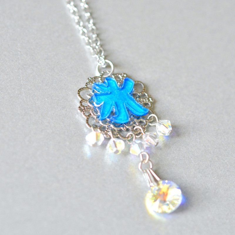 Kanji Necklace ~Ice~ - สร้อยคอ - พลาสติก สีใส