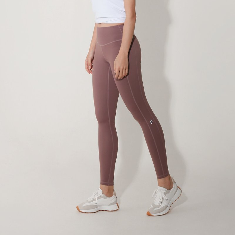 PUDDING Legging - Rum Raisin - Women's Sportswear Bottoms - Nylon Pink