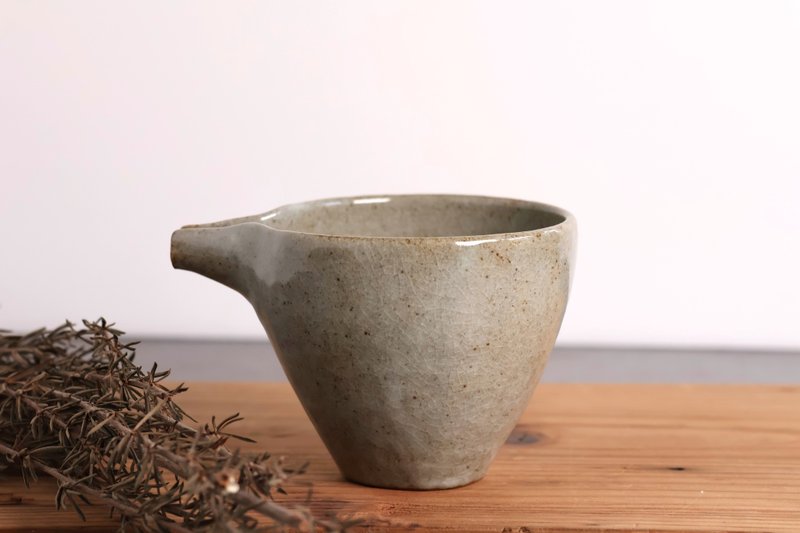 墨青梅灰茶盅 - 茶壺/茶杯/茶具 - 陶 藍色