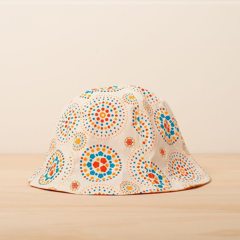 Sun Hat / Firework / Vanilla White - หมวก - ผ้าฝ้าย/ผ้าลินิน ขาว